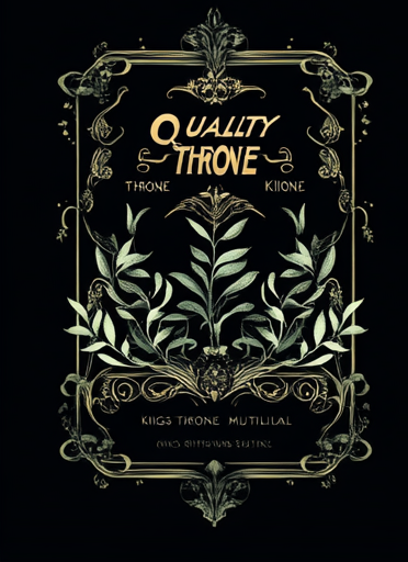 Quality Throne, Kings Throne Mutual, Art Nouveau, Elegant, Dark, Mysterious